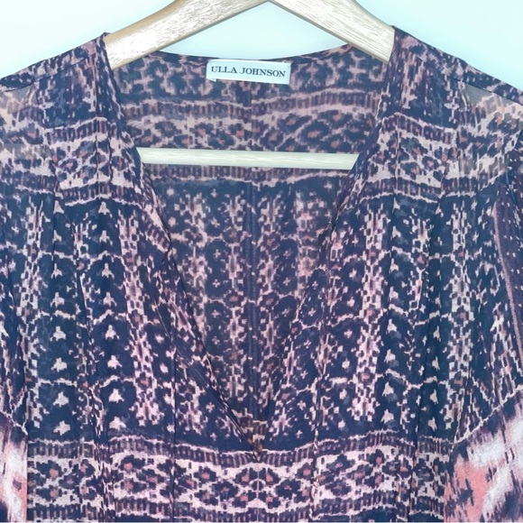 Ulla Johnson Allegra Maxi Dress in Earth Ikat 2 100% Silk Brand New Without Tags - Picture 12 of 16